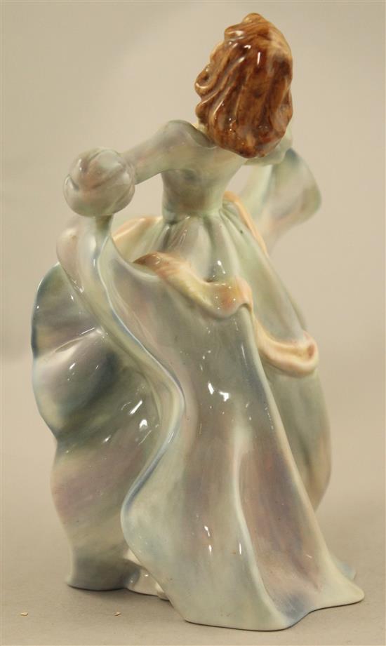 A rare Wade Art Deco underglaze porcelain figure of Fay, c.1938, 16.5cm